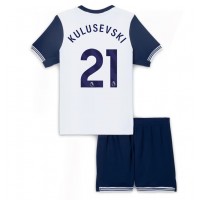 Echipament fotbal Tottenham Hotspur Dejan Kulusevski #21 Tricou Acasa 2024-25 pentru copii maneca scurta (+ Pantaloni scurti)